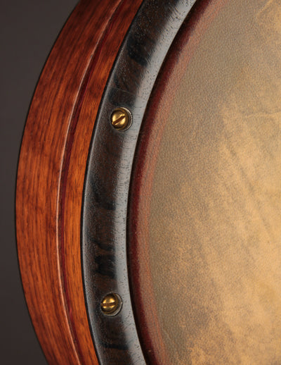 Carolina Banjo Company 11" Walnut w/Carved Peghead & Padauk Tonering