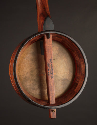 Carolina Banjo Company 11" Walnut w/Carved Peghead & Padauk Tonering