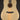 Acoustic guitar with a natural finish on a black background