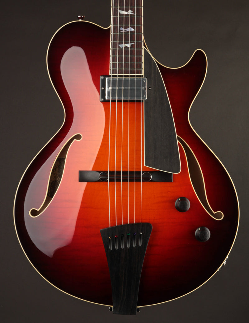 Collings Eastside Jazz LC Deluxe Dark Cherry w/ Broken Glass