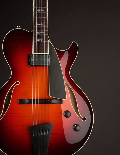 Collings Eastside Jazz LC Deluxe Dark Cherry w/ Broken Glass