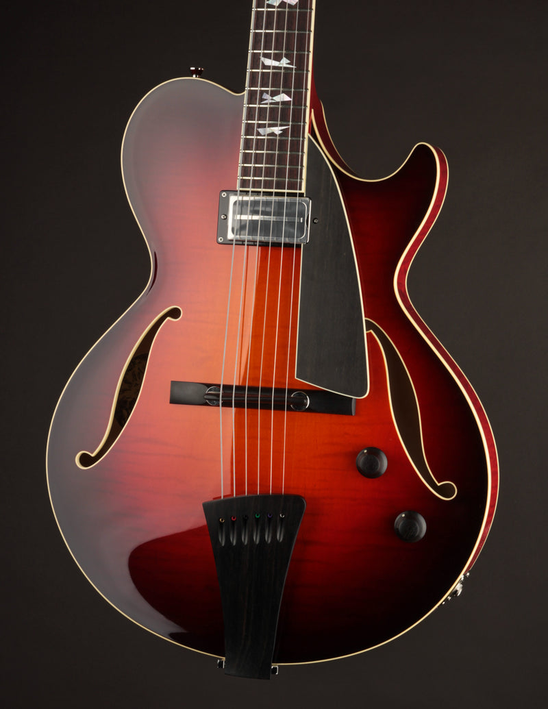 Collings Eastside Jazz LC Deluxe Dark Cherry w/ Broken Glass