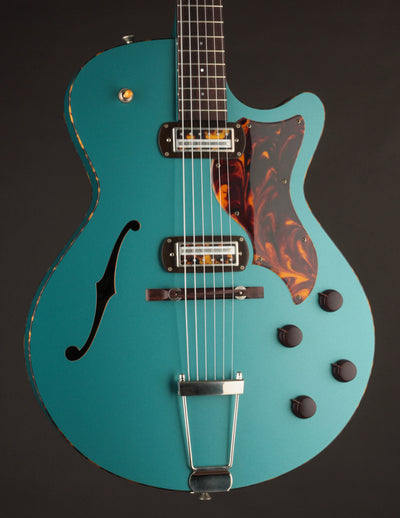 Collings Ladybird Satin Teal w/Righteous Sound