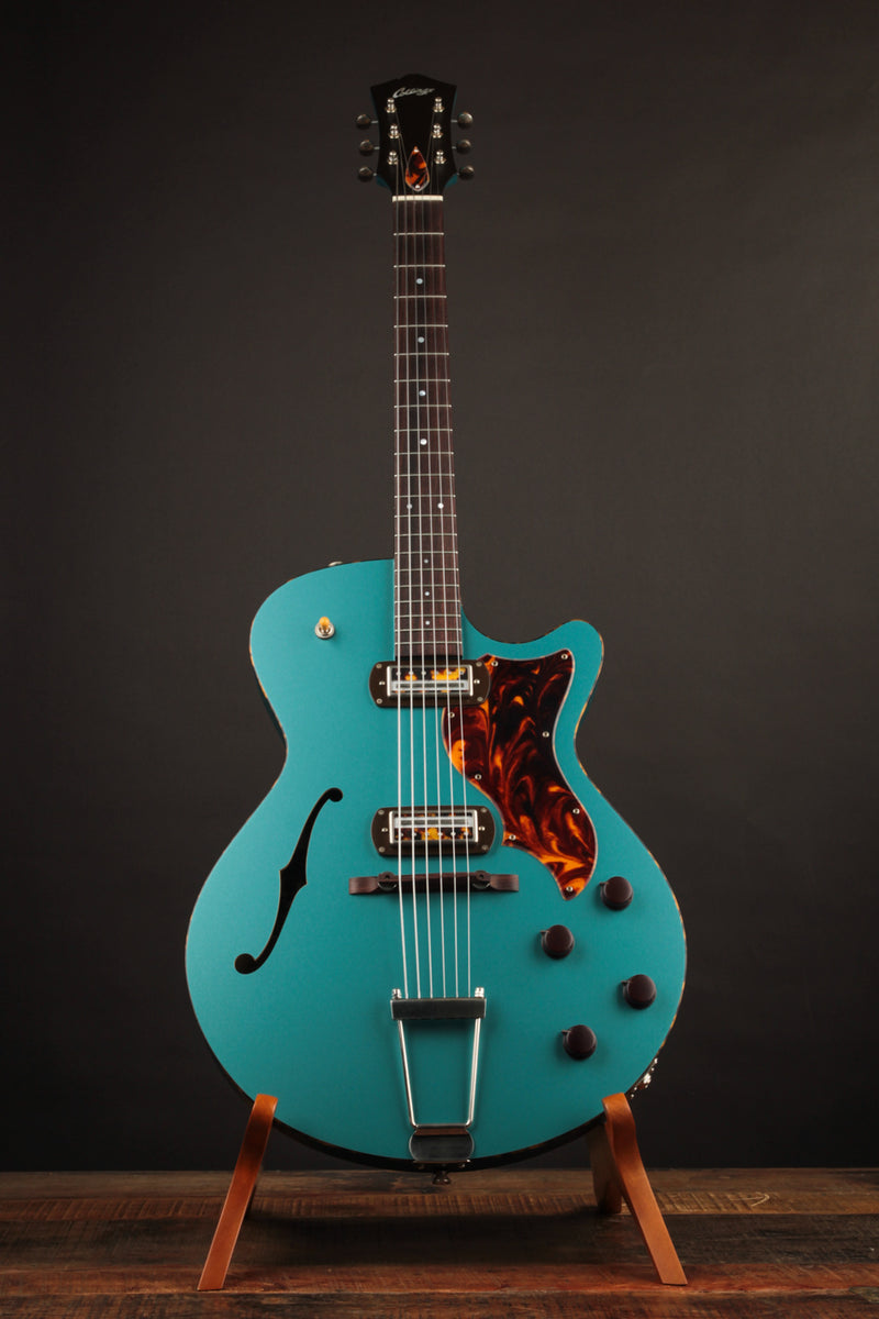 Collings Ladybird Satin Teal w/Righteous Sound