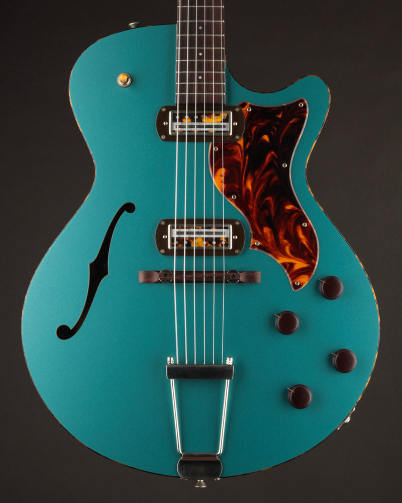 Collings Ladybird Satin Teal w/Righteous Sound