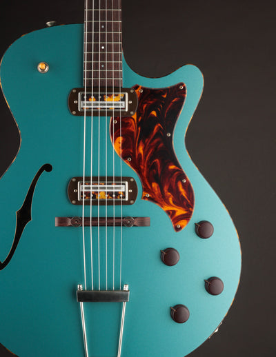 Collings Ladybird Satin Teal w/Righteous Sound