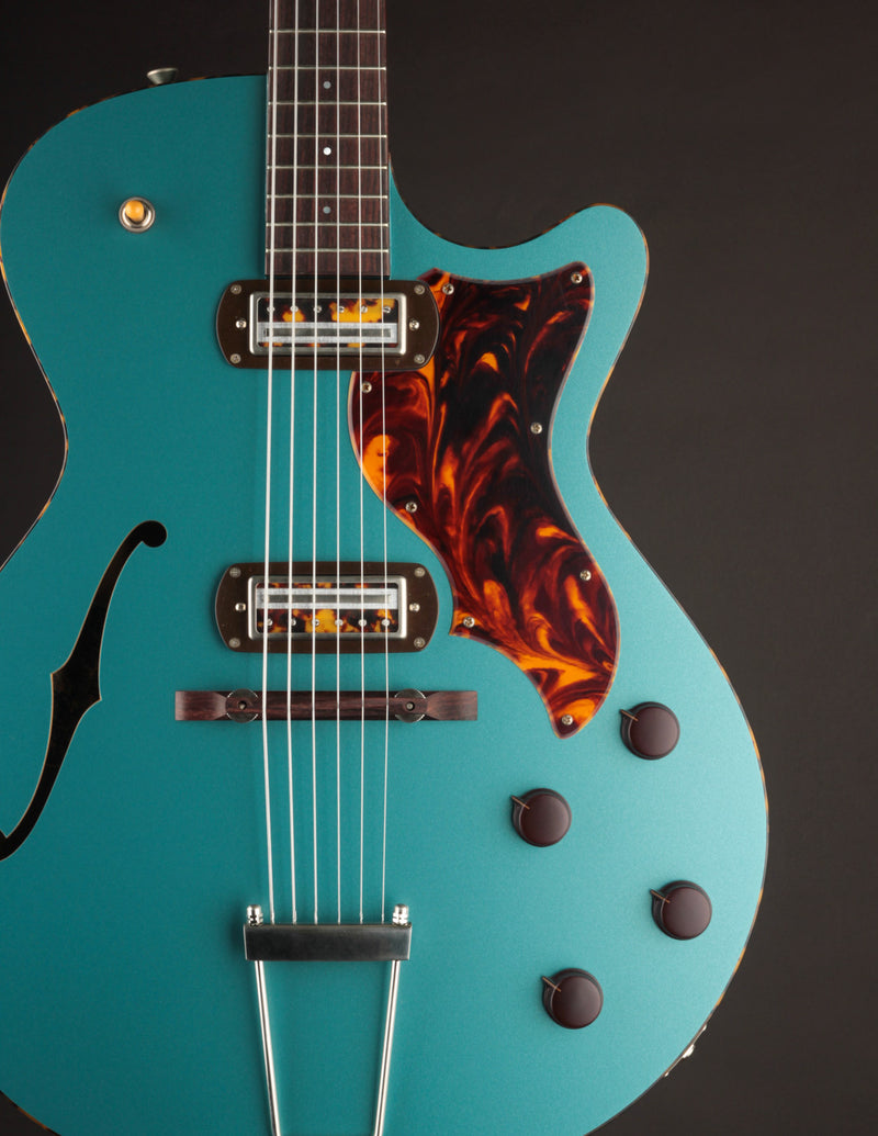 Collings Ladybird Satin Teal w/Righteous Sound