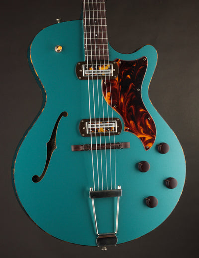 Collings Ladybird Satin Teal w/Righteous Sound