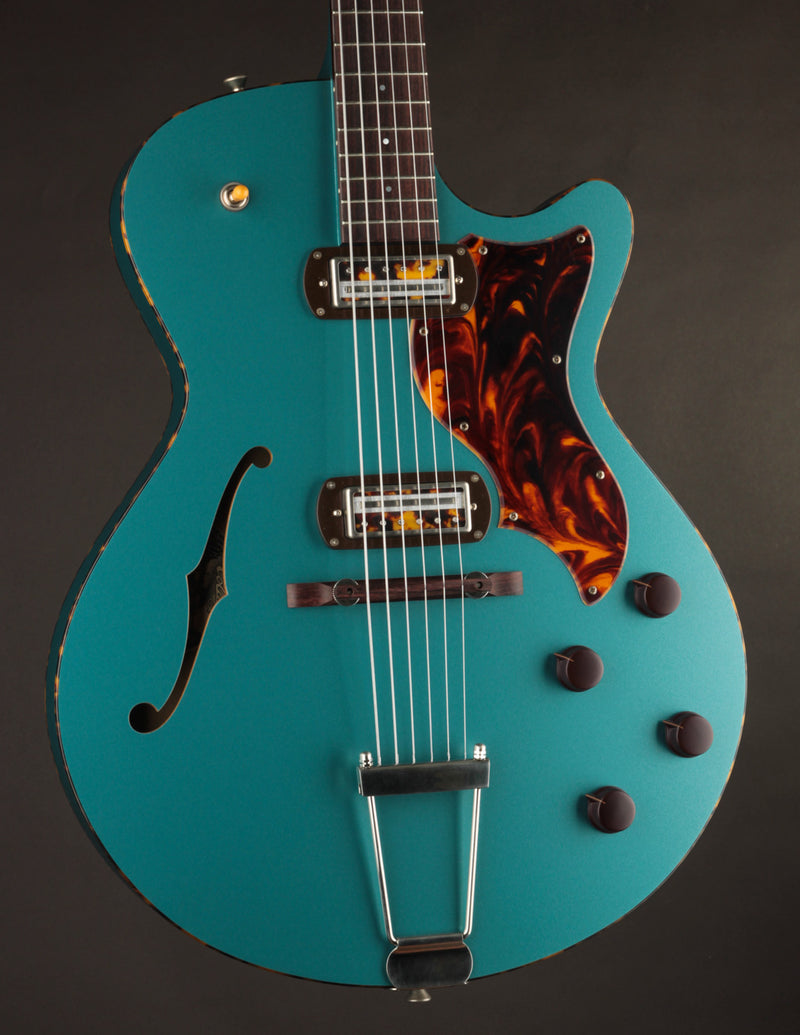 Collings Ladybird Satin Teal w/Righteous Sound