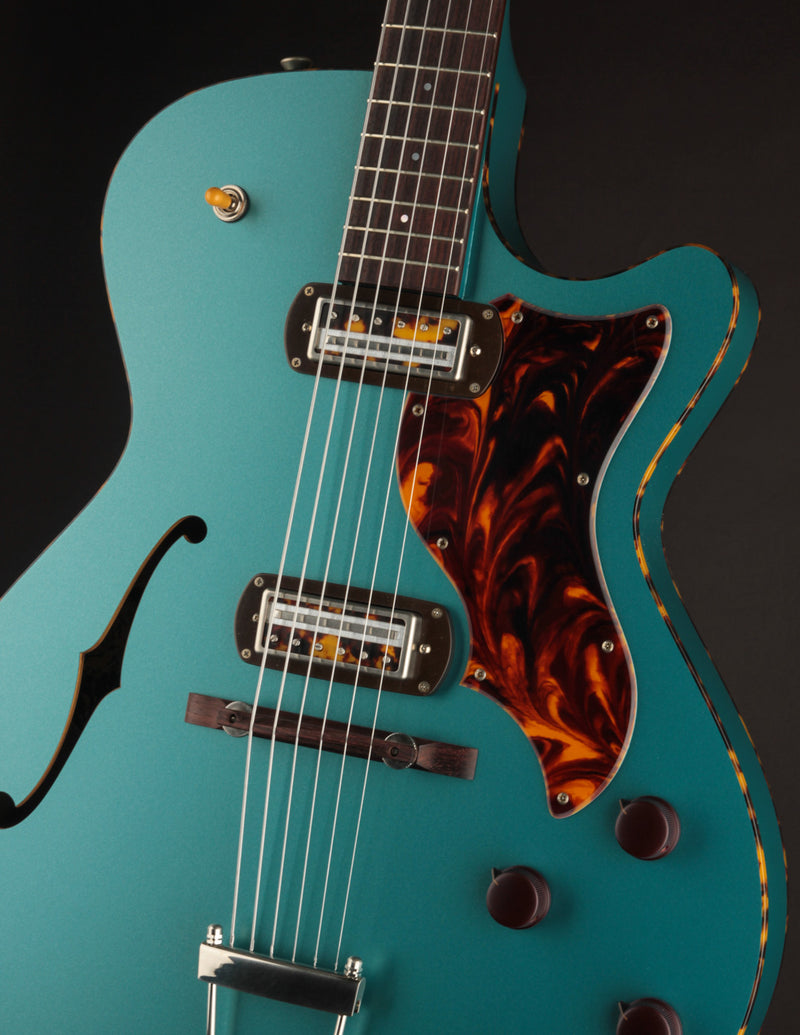 Collings Ladybird Satin Teal w/Righteous Sound