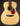 Acoustic guitar with a natural finish on a black background