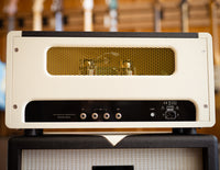 Back view of guitar amplifier