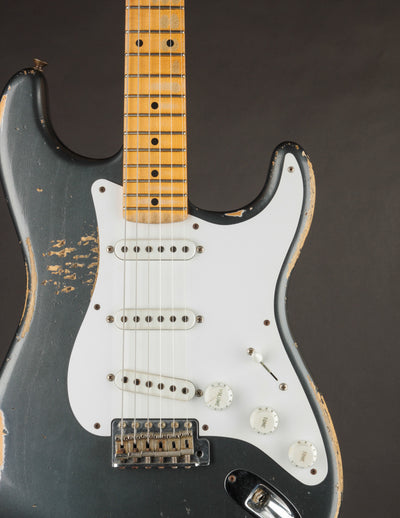 Fender Custom Shop '54 Stratocaster Heavy Relic Charcoal Frost Metallic (USED, 2014)