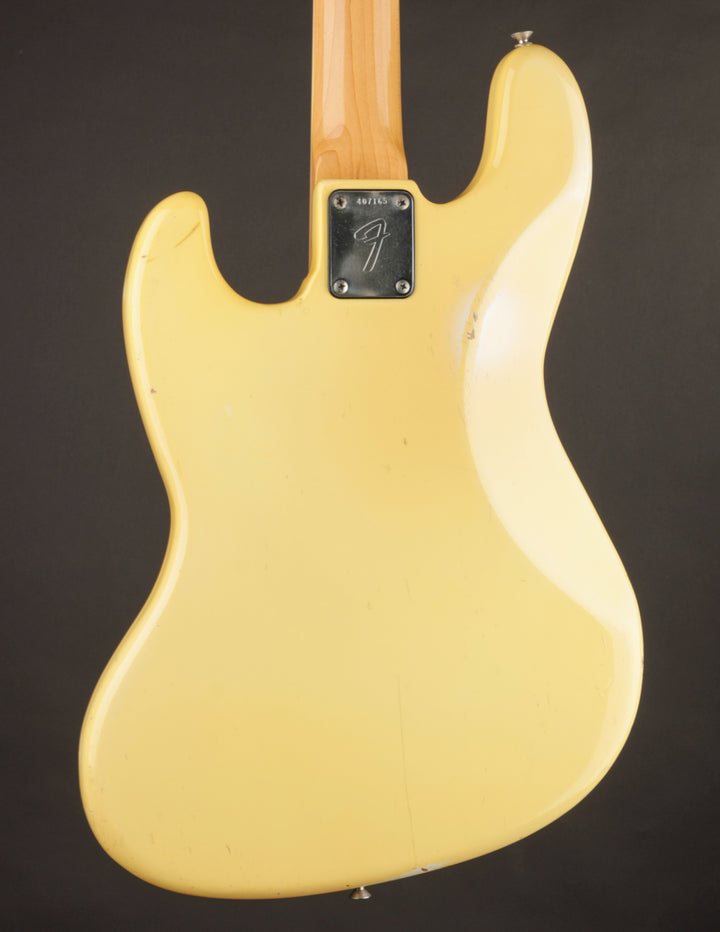 1973 Fender Jazz Bass in Olympic White | The Music Emporium