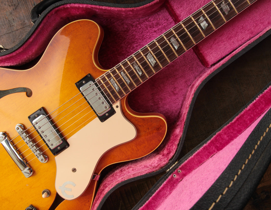 1966 Epiphone E360TD Riviera, Royal Tan | The Music Emporium