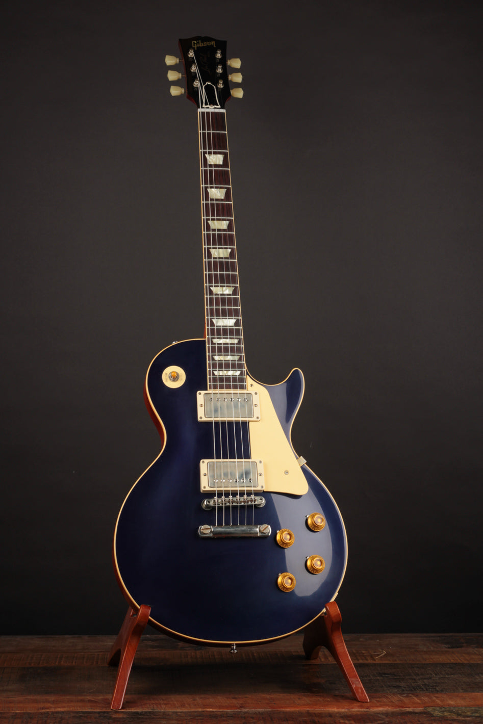 ギター Gibson 1957 Les Paul Candy Apple Blue Gibson Custom 1957 Les Paul Reissue VOS - Candy Apple Blue