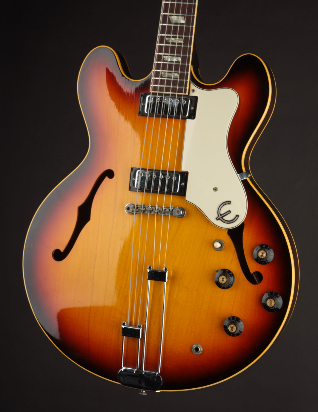 その他 Epiphone RIVIERA Epiphone Riviera Reissue 1994 w/Frequensator Tailpiece - Cherry