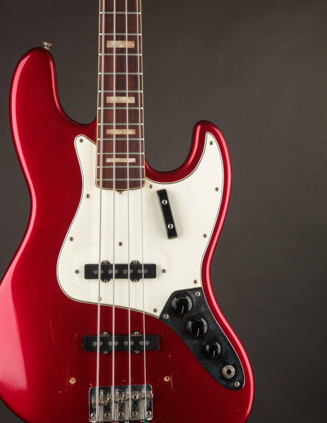 1967 Fender Jazz Bass, Candy Apple Red | The Music Emporium