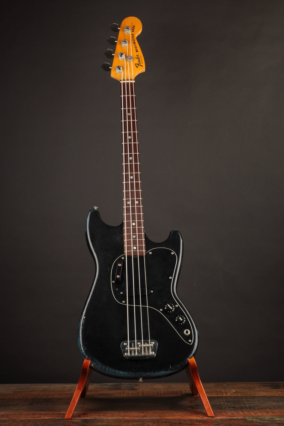 1979 Fender Musicmaster Bass, Black | The Music Emporium