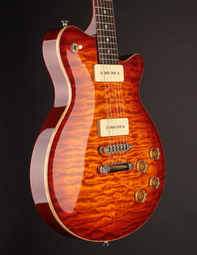 Grosh Set Neck Quilt Top Honey Burst w/Fralins (USED, 2008)