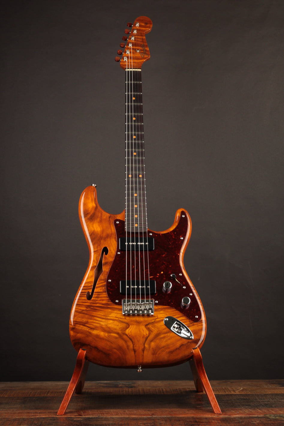Koa Stratocaster: Used at The Music Emporium