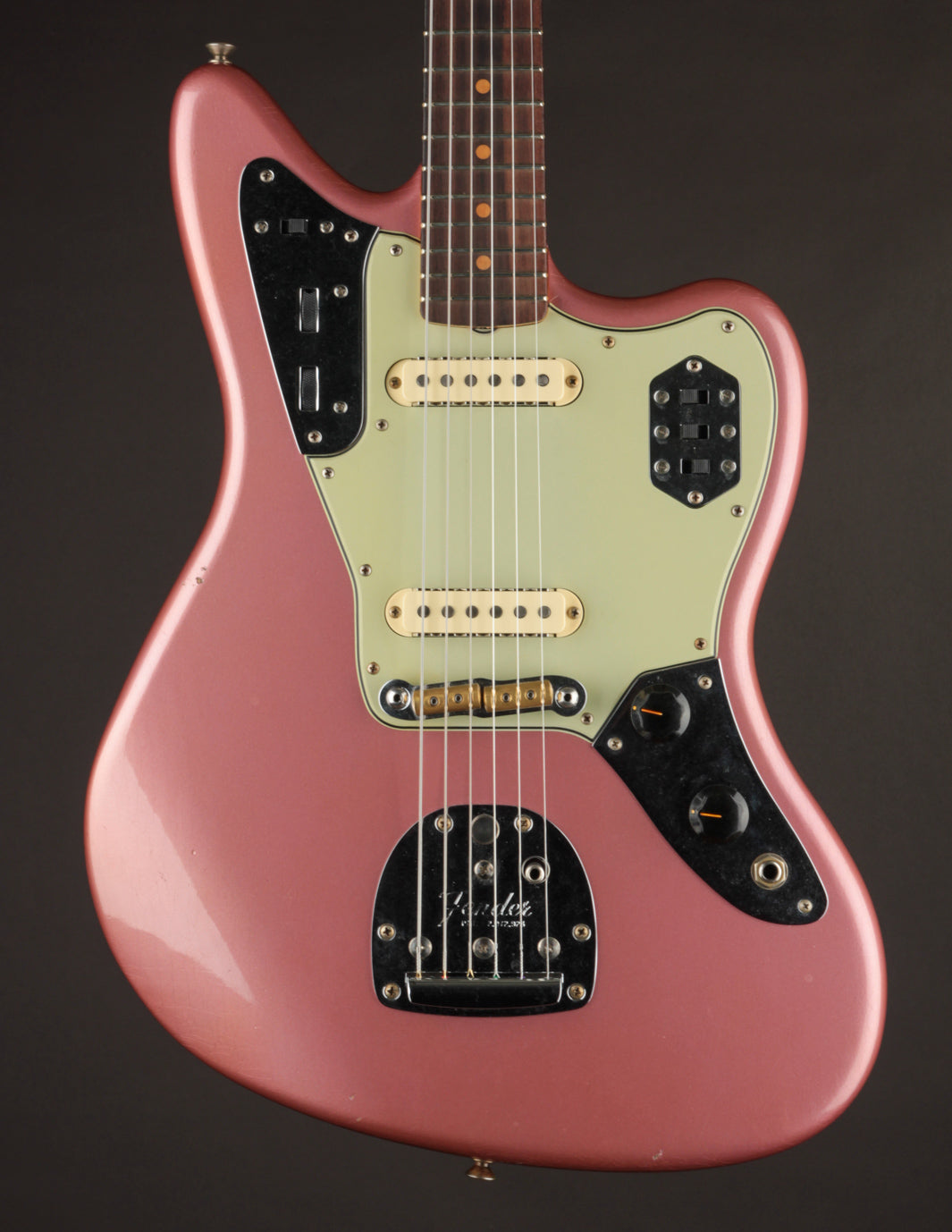 Fender Custom Shop 1964 Jaguar Aged Burgundy Mist Metallic/Journeyman (USED, 2024)