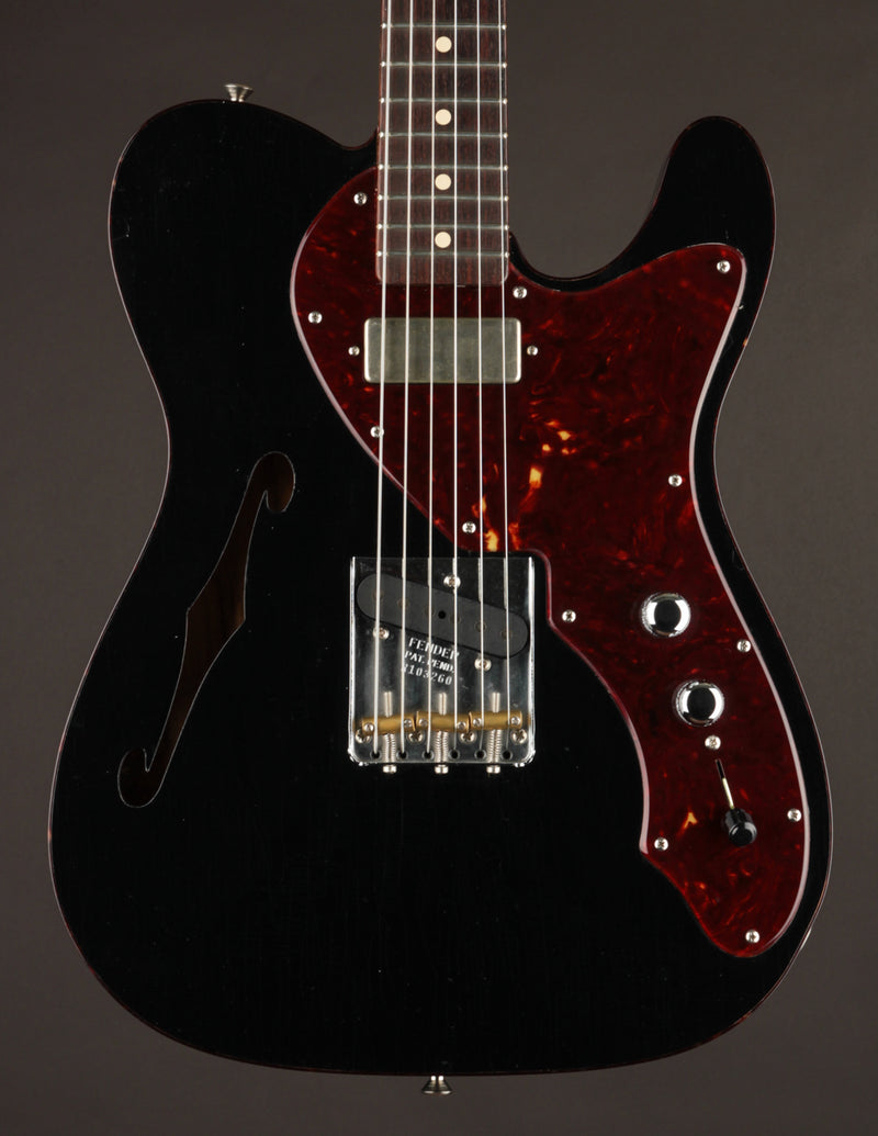 Fender Custom Shop 1950s Thinline Telecaster Black/DLX Closet Classic (USED, 2021)