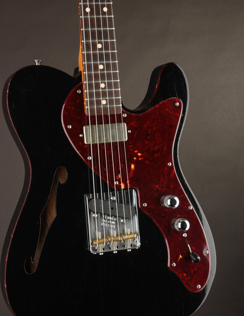 Fender Custom Shop 1950s Thinline Telecaster Black/DLX Closet Classic (USED, 2021)