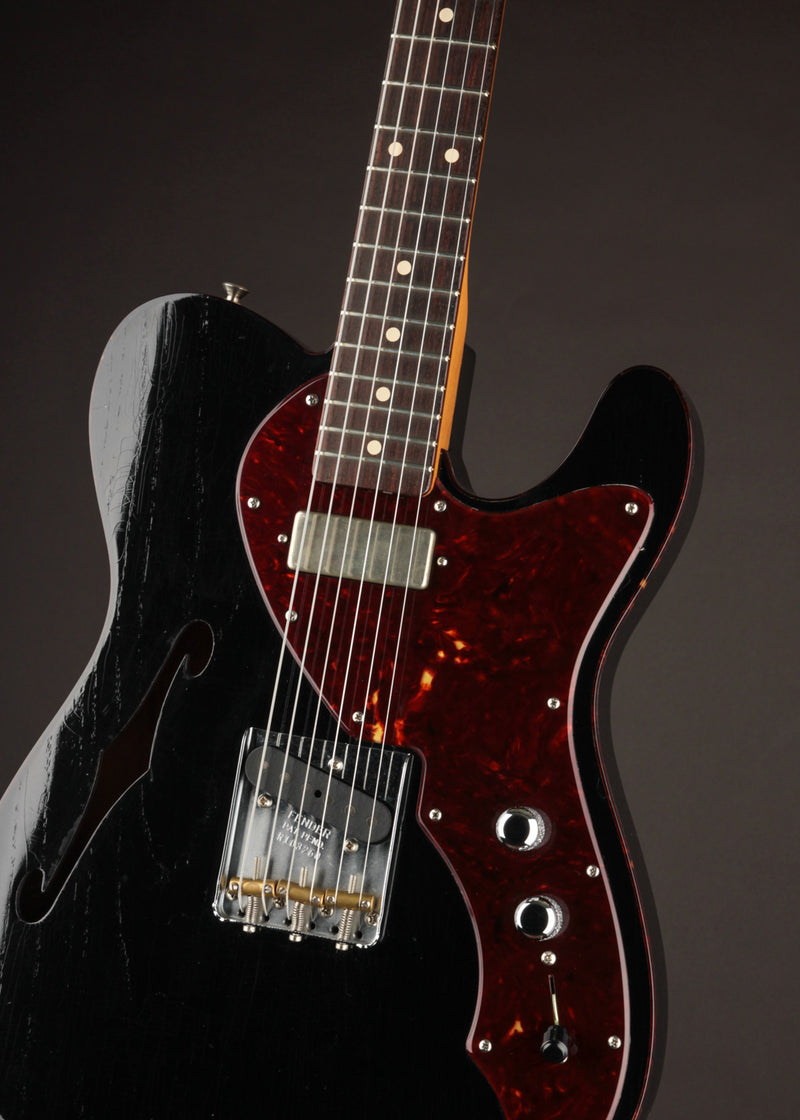 Fender Custom Shop 1950s Thinline Telecaster Black/DLX Closet Classic (USED, 2021)