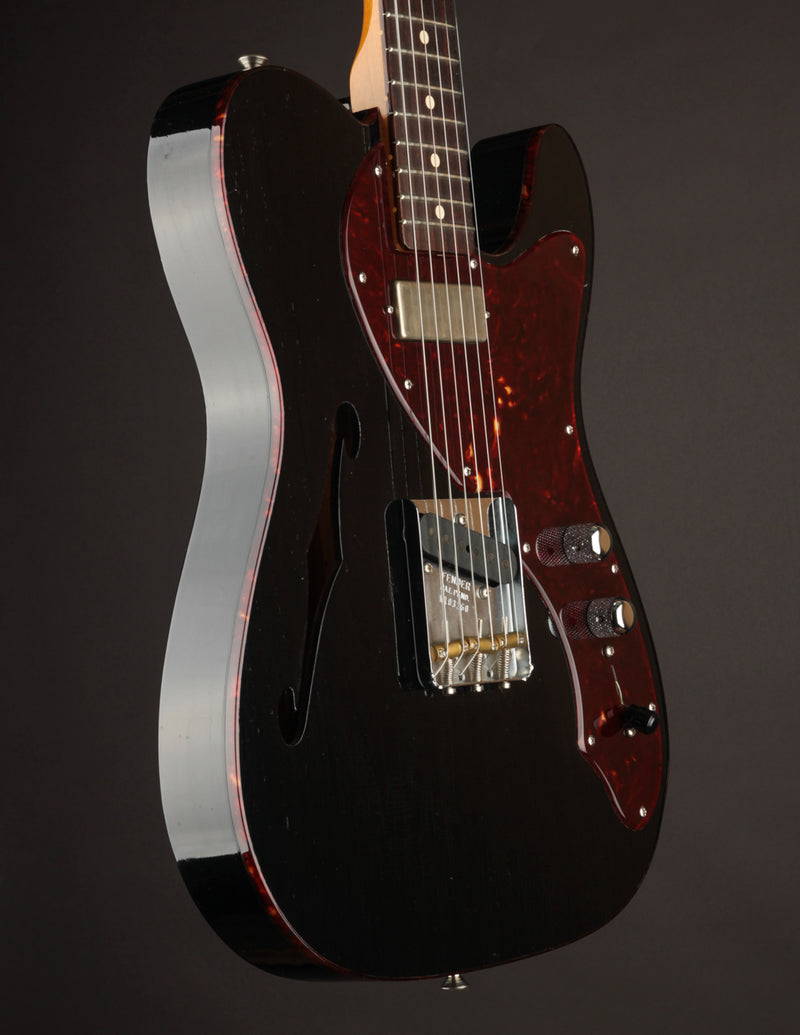 Fender Custom Shop 1950s Thinline Telecaster Black/DLX Closet Classic (USED, 2021)