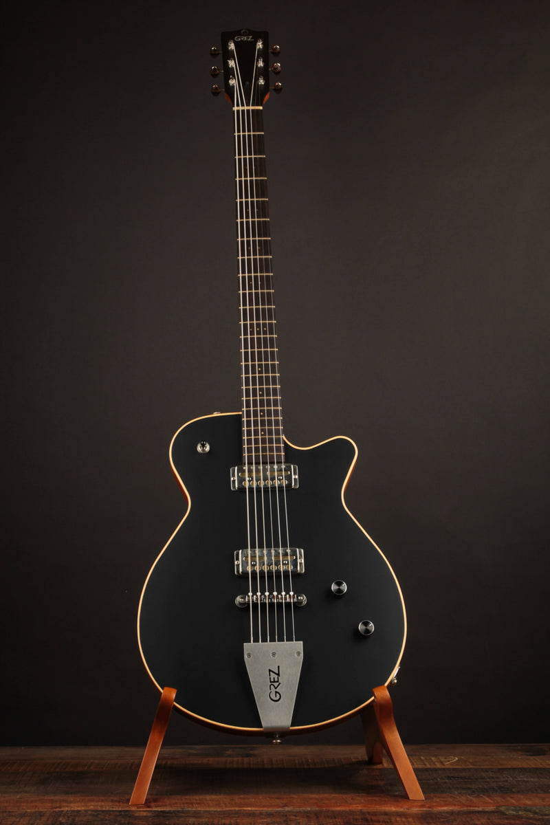 Grez Guitars Mendocino Baritone Black Top Matte (USED, 2022)