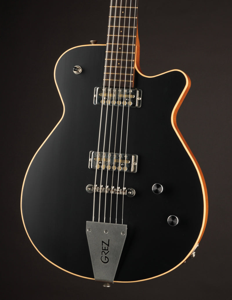 Grez Guitars Mendocino Baritone Black Top Matte (USED, 2022)