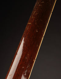 Close up of wear on the back of a 1961 Sunburst Gibson ES-335TD