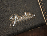 Fender logo on a hardshell case