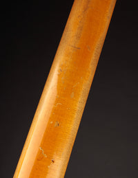 Close up of wear on the back of a 1968 Fender Stratocaster neck 