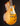 Side view of the Hague Les Paul style electric guitar with a sunburst finish on a black background