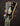 Close-up of a guitar headstock on a dark background