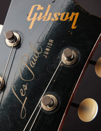 Gibson Les Paul Junior guitar headstock close up