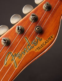Close-up of a Fender Telecaster guitar headstock