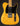 Electric guitar with a natural finish on a black background