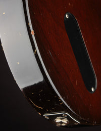 Close-up of a guitar's output jack 