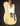 Vintage electric guitar with a blonde finish on a dark background