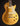 Gold electric guitar on a black background