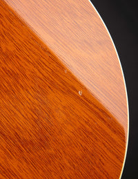 Close up of wear on an electric guitar 