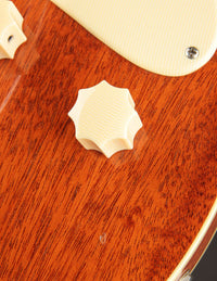 Close up of knobs on an electric guitar
