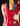 Close-up of 1964 candy apple red Fender Stratocaster on a dark background