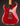 Back view of 1964 candy apple red Fender Stratocaster 