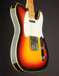 1968 Telecaster Custom guitar with a sunburst finish, side view