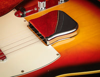Close up of ashtray bride cover on a sunburst 1968 Fender Telecaster Custom guitar 
