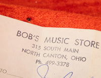 Close up of original bill of sale for a 1968 Fender Telecaster Custom guitar